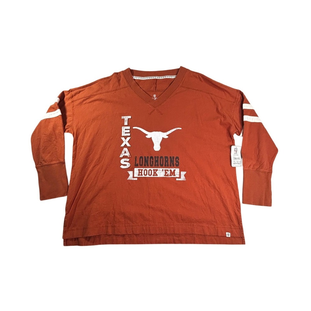 The Yard by Colosseum Texas Longhorns Burnt Orange Long Sleeve Top XL COTL31402